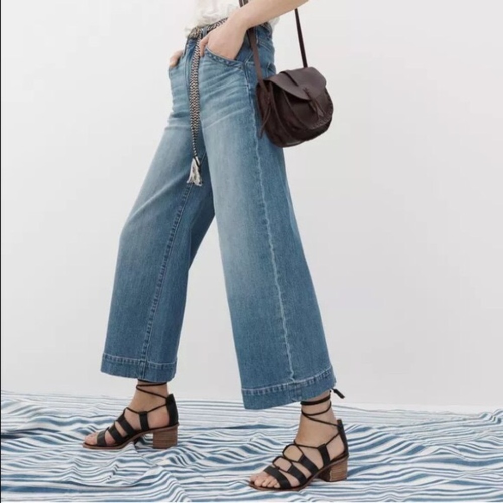 Madewell Daniela block heel lace up sandal